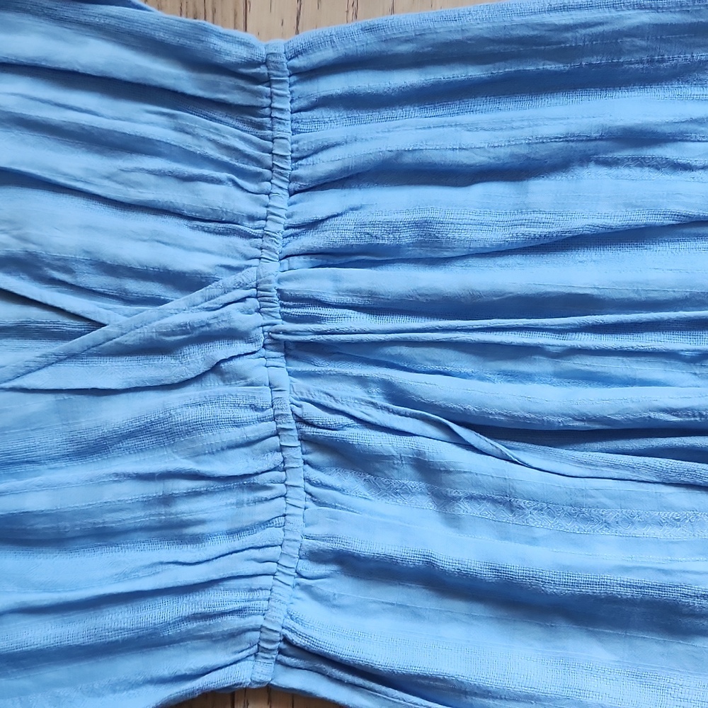 Blue Island Beach Maxi Cover-Up in Chambray Blue - Picture 6 of 11